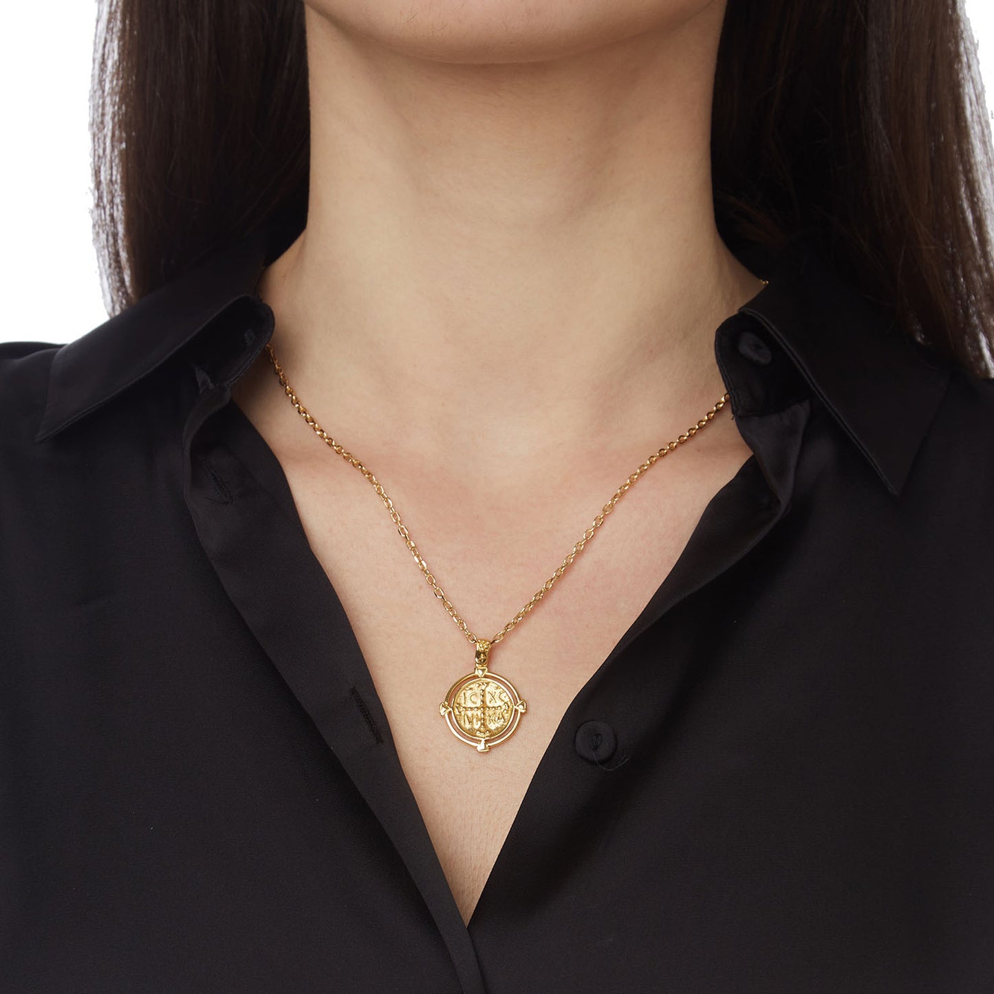 Konstantinato, Pendant 14kt Yellow Gold.