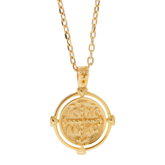 Konstantinato, Pendant 14kt Yellow Gold.