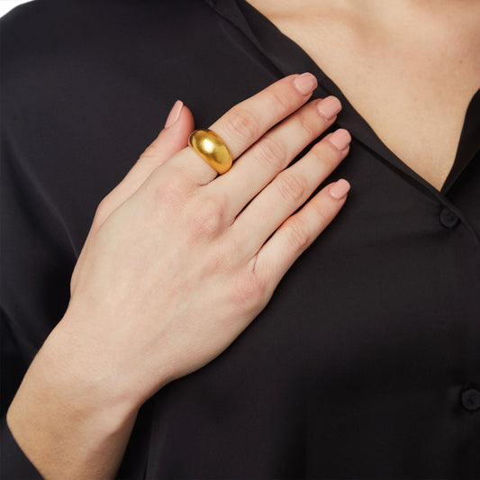 Ring 18 carat yellow gold.   Product Code : 363D1075.