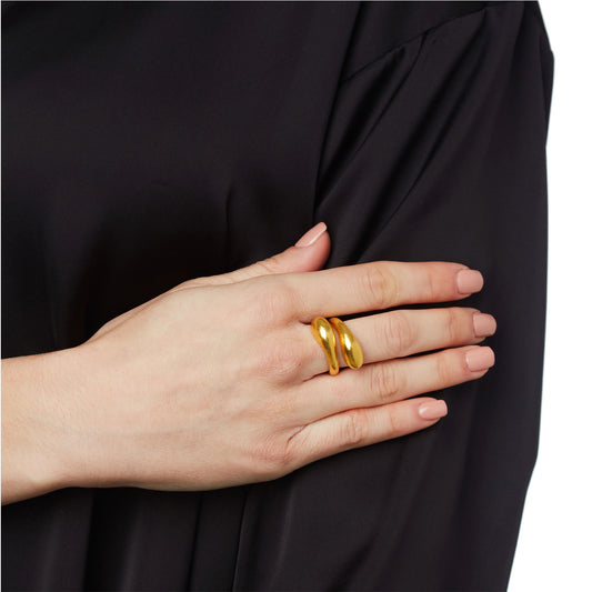 Ring 18 carat yellow gold.   Product Code : 364D1089.