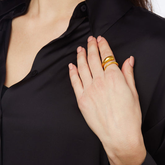 Ring 18 carat yellow gold.   Product Code : 365D923.