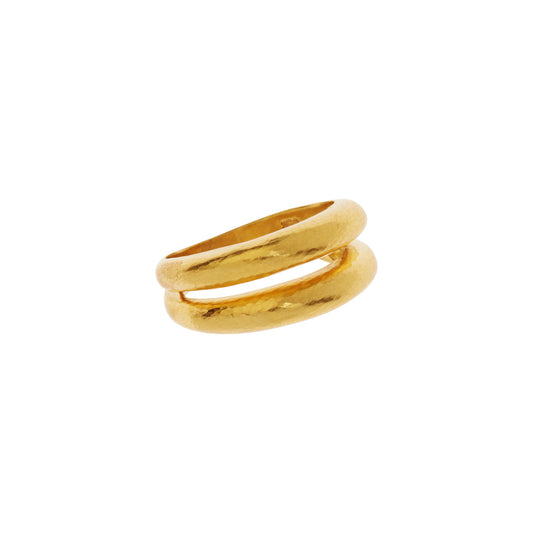 Handmade ring in 18KT yellow gold inspired by Ancient Greece