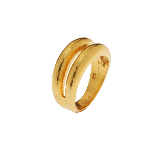 Handmade ring in 18KT yellow gold inspired by Ancient Greece