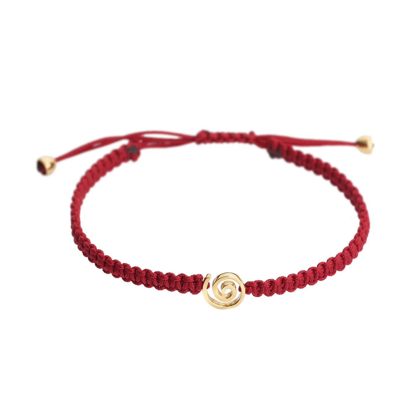 Spiral 18k yellow gold charm bracelet. Spiral is a symbol of energy, growth and  spiritual progress. Product Code: 380BY017S