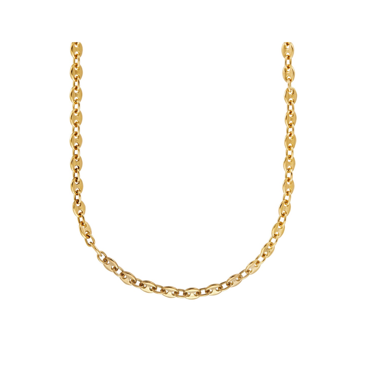 Chain Necklace for Men Gold KT18 or KT14 Handmade. Product code: 000103