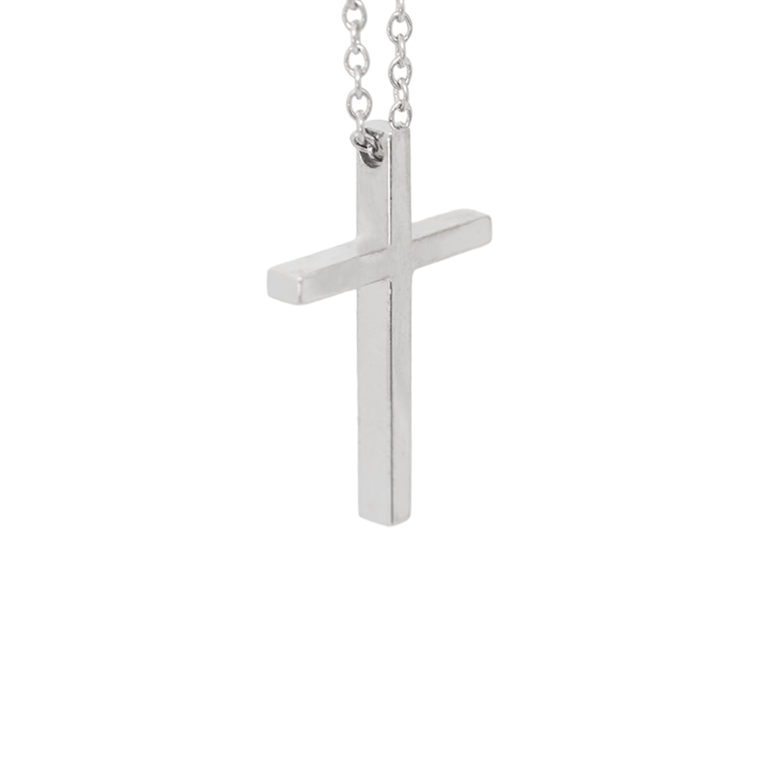 Handmade white gold cross K18 Product code: 421ST97-B