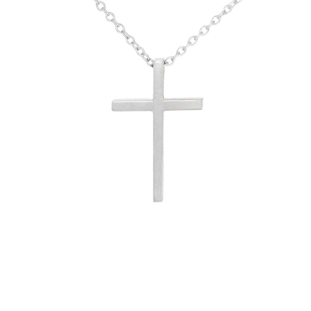Handmade white gold cross K18 Product code: 421ST97-B