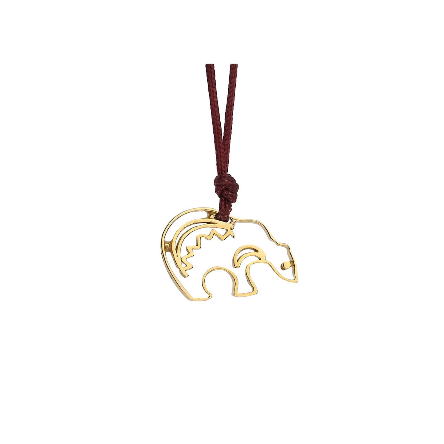 Power totem  animal "Bear"18 carat yellow gold. Bear is a symbol of power, wisdom, protection, motherhood and victory. Product Code: 424MARKUDA