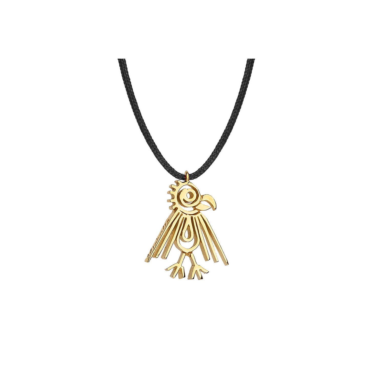 Power totem  animal "Hawk"18 carat yellow gold. Hawk is a symbol of leadership, insight, adaptability and openness. Product Code: 425GERAKI
