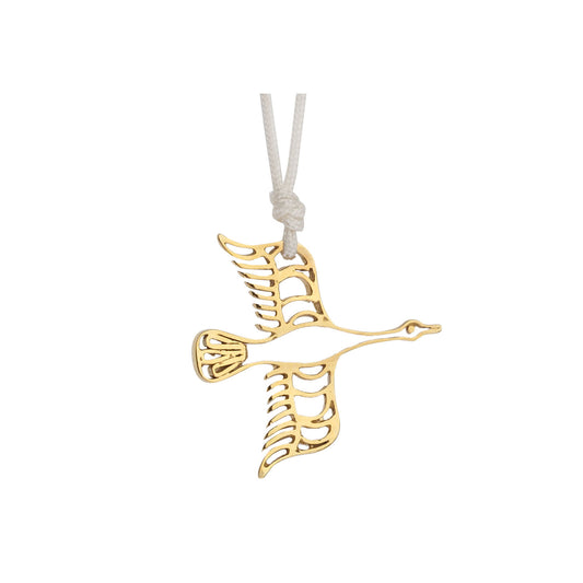 Power totem  animal "Goose"18 carat yellow gold. Goose is a symbol of new beginnings, fertility, protection, happiness & marital fidelity. Product Code: 428MXINA