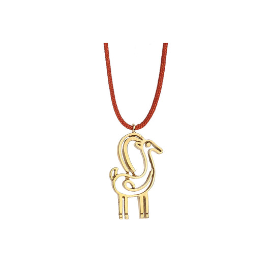 Power totem  animal "Dear"18 carat yellow gold. Dear is a symbol of gracefulness, love, peace, beauty, creativity & regeneration of life. Product Code: 429MELAFI