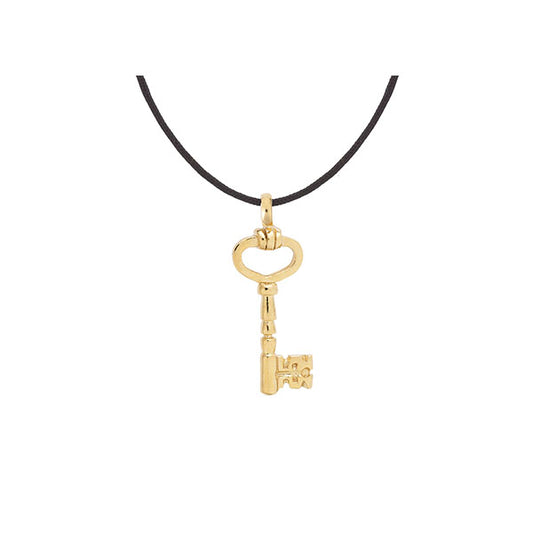 "Key", 18 carat yellow gold charm. Key is a symbol of freedom, liberation, good luck and success. Product code:446MKLID2