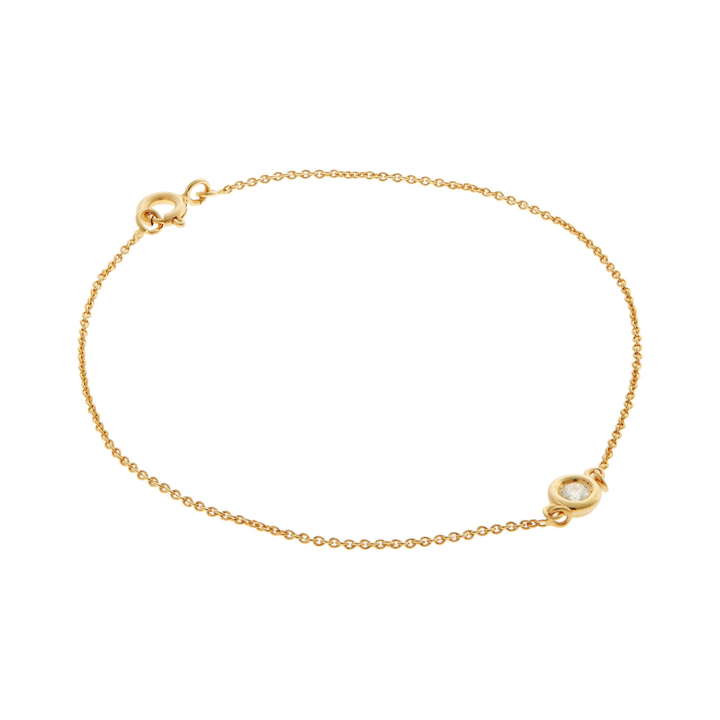 Diamond chain bracelet 18k yellow gold.    Product Code : 480HB144Y