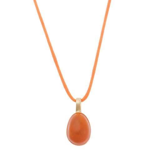 Easter Handmade Enamelled Egg K14 Yellow Gold. Product Code: 499MESAYGO-orange