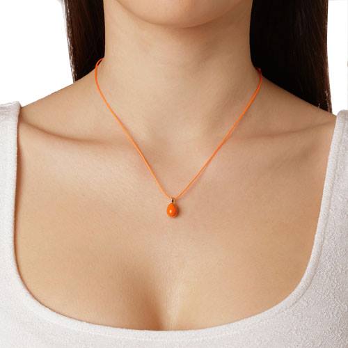 Easter Handmade Enamelled Egg K14 Yellow Gold. Product Code: 499MESAYGO-orange