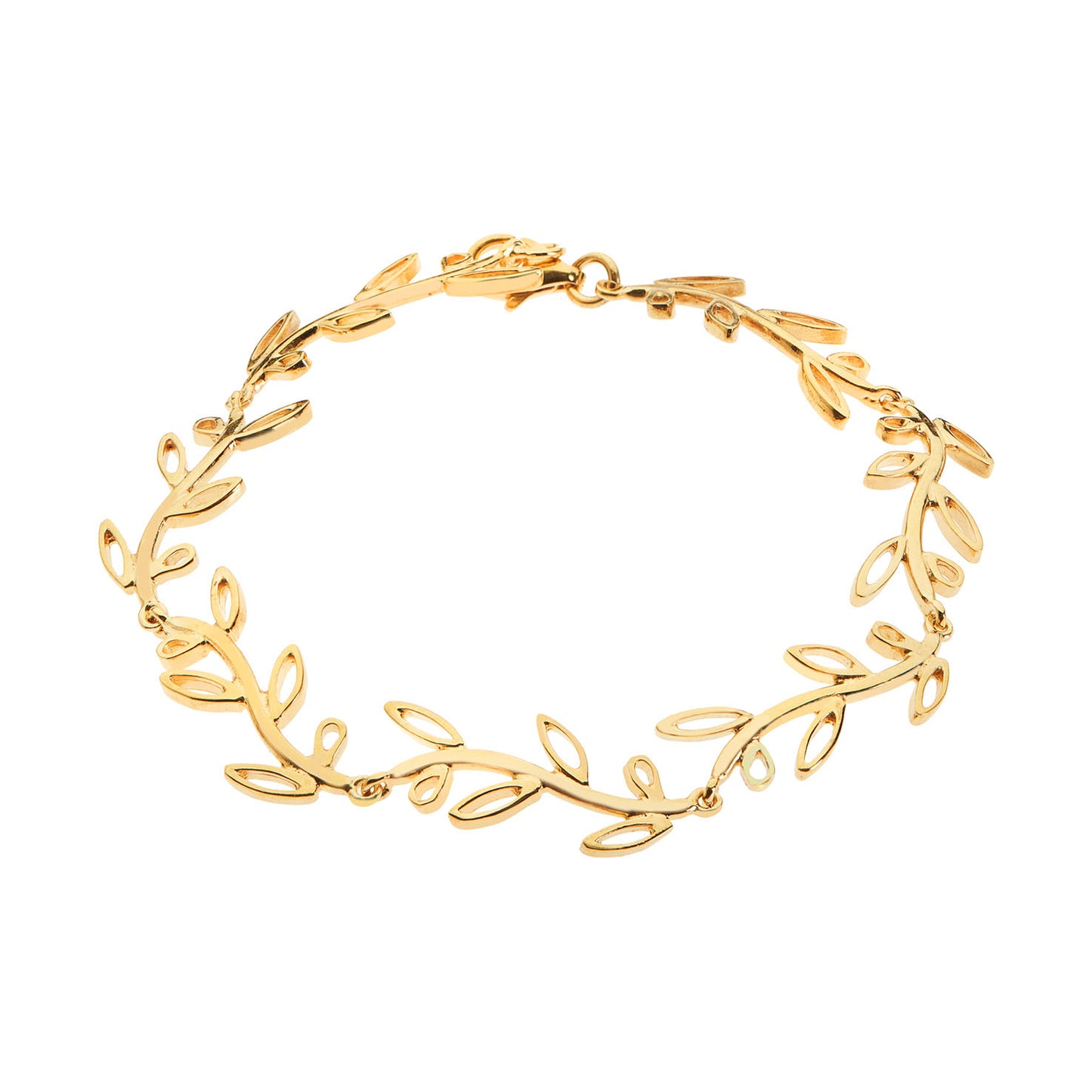 “Olive wreath” bracelet gold-plated silver 925. Product Code : 5.olivewreathbracelet.