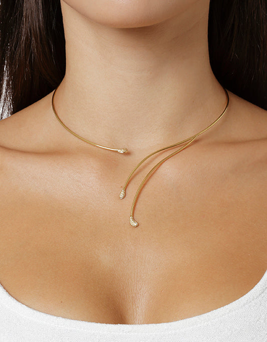 Necklace 18KT Yellow Gold with Brilliant cut Diamonds. Product Code : 302HN091.