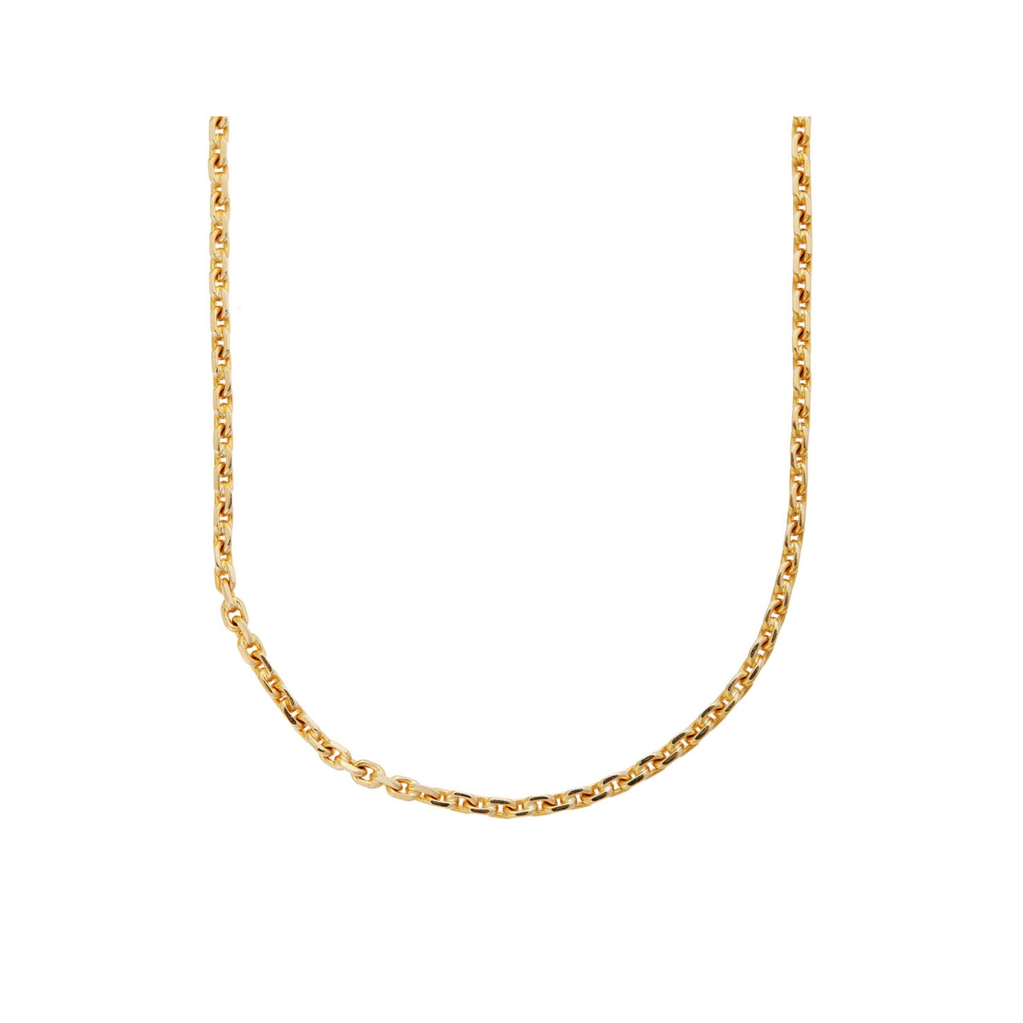 Chain Necklace for Men Gold KT18 or KT14 Handmade. Product code: 000106