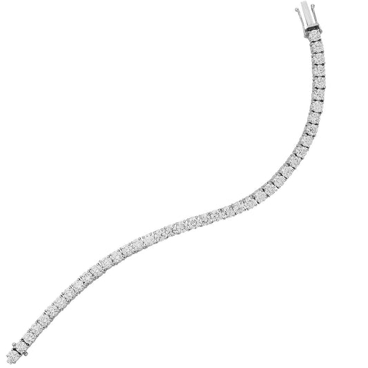 Diamond tennis bracelet in 18 carat white gold.    Product Code : 70BW200