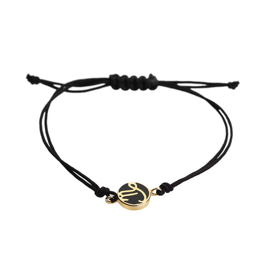 Capricorn 18-carat yellow gold, enameled charm bracelet.