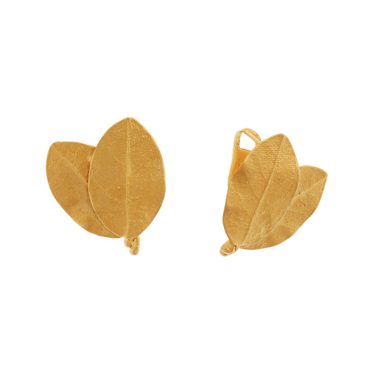 Earrings 18 carat yellow gold.