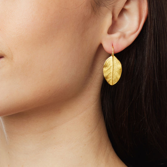 Earrings 18 carat yellow gold.