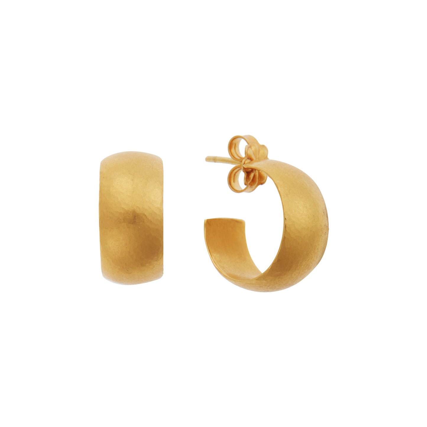 Earrings 18 carat yellow gold.
