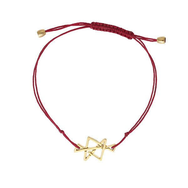 "Midas star", 18-carat yellow gold charm bracelet. Reiki symbol for Wealth, Money and Prosperity. Product code:383BY015S