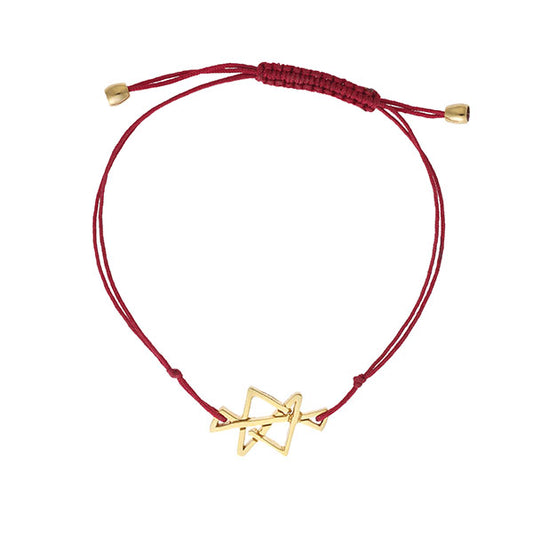 "Midas star", 18-carat yellow gold charm bracelet. Reiki symbol for Wealth, Money and Prosperity. Product code:383BY015S
