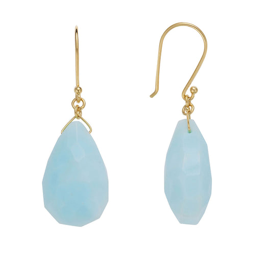 Opal drop earrings, 18 carat yellow gold.   Product Code : 807SK10211