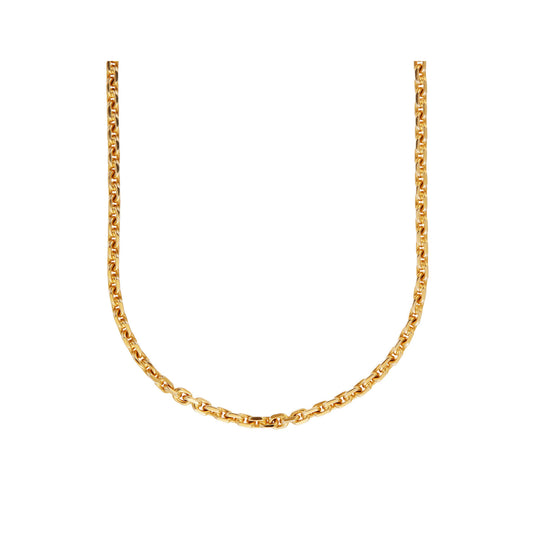 Chain Necklace for Men Gold KT18 or KT14 Handmade. Product code: 000108