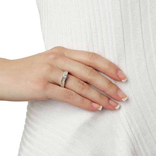 Brilliant cut diamond 18KT white gold solitaire. Product Code : 99D54