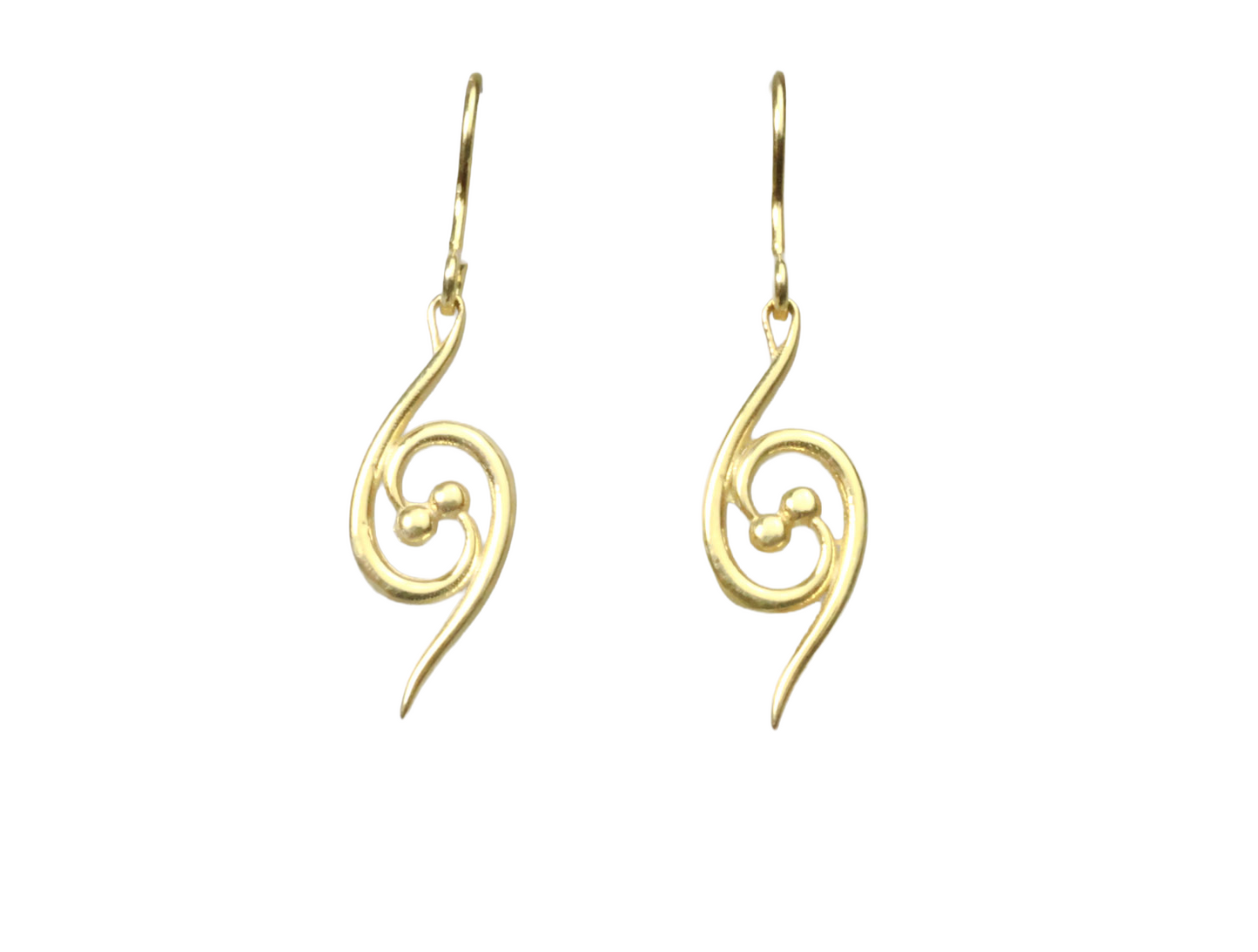 Binary Stars Lucky Charms 2026 silver earrings gold plated 925