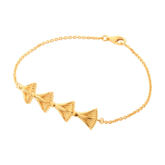 Lucky charm 2023-Madonna Lily-Bracelet silver 925 gold-plated. Product code: 6ABB2023