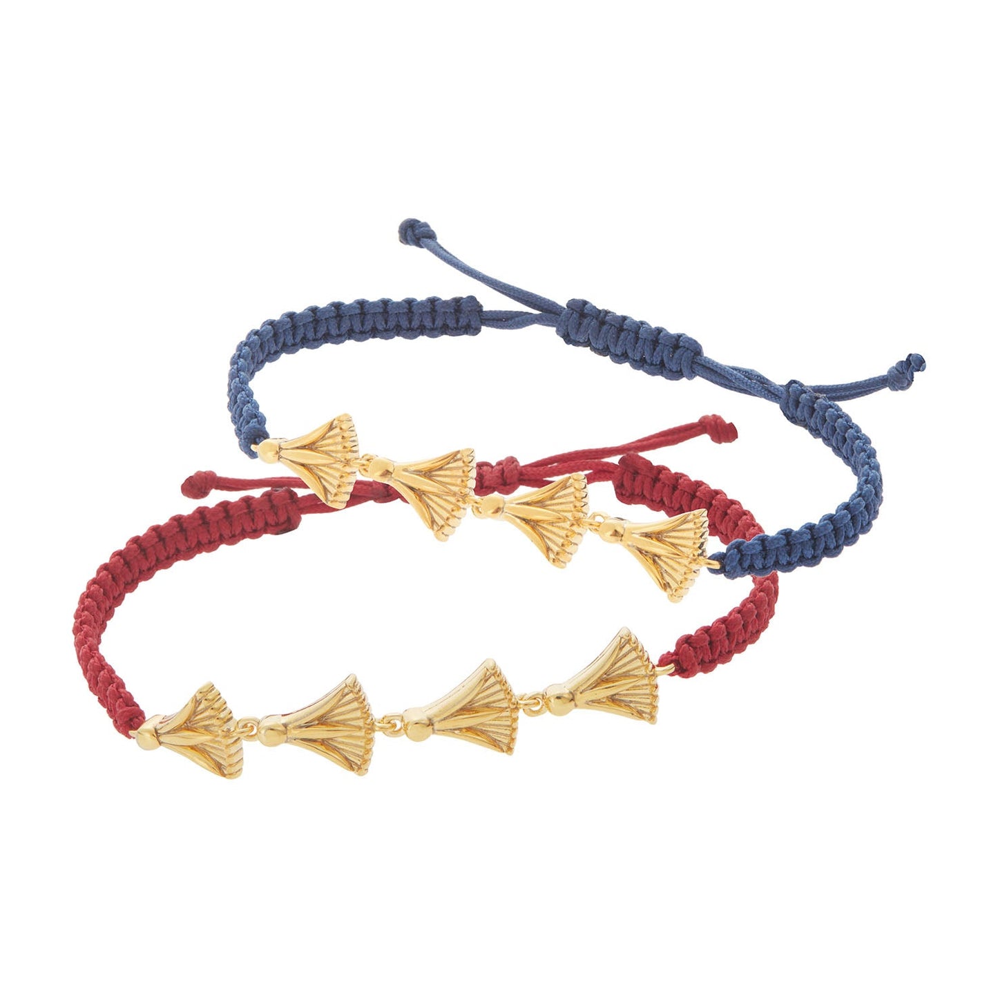 Lucky charm 2023-Madonna lily-Bracelet silver 925 gold-plated with cord. Product code: 74B2023