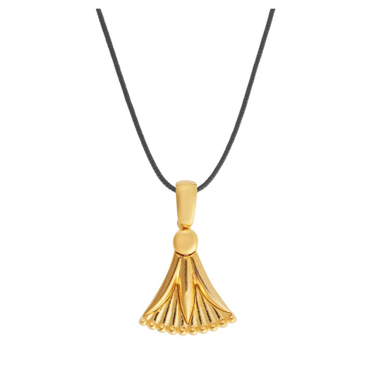 Lucky charm 2023-Madonna lily-Pendant silver 925 gold-plated with cord. Product code: 89M2023