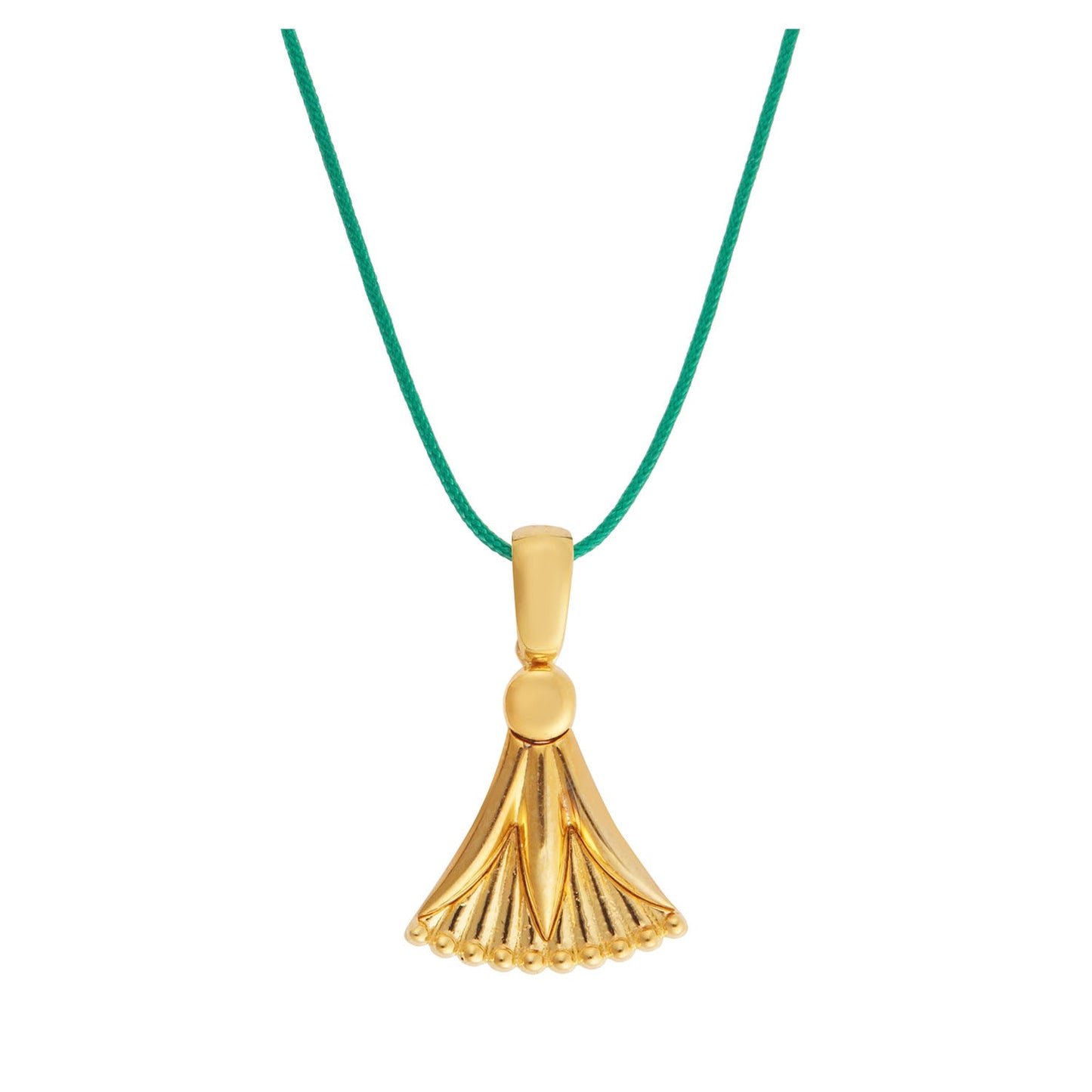 Lucky charm 2023-Madonna lily-Pendant silver 925 gold-plated with cord. Product code: 89M2023