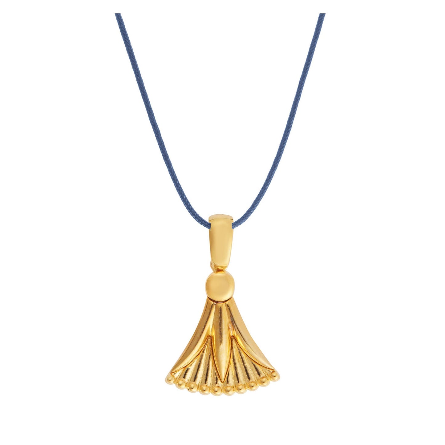 Lucky charm 2023-Madonna lily-Pendant silver 925 gold-plated with cord. Product code: 89M2023