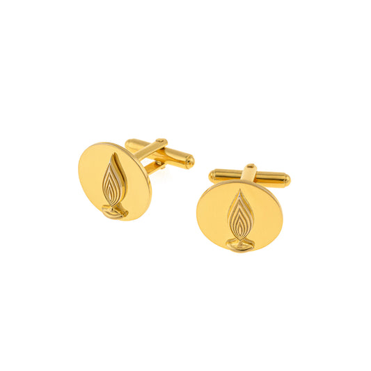 Lucky Charm 2025, "The Eternal Flame"Cufflinks silver 925 Golden plated