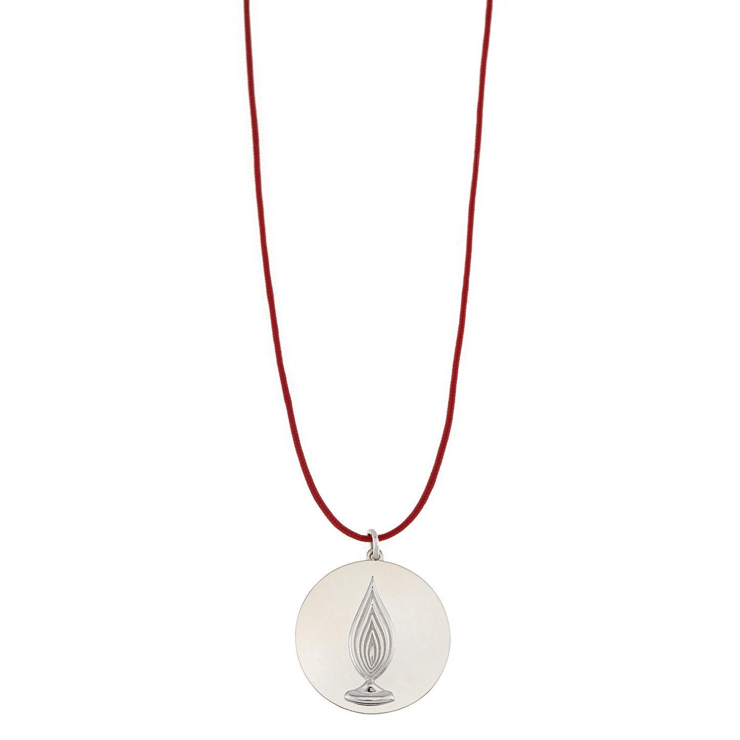 The “eternal Flame”, Lucky Charm 2025 silver 925. Pendant  on a Cord.