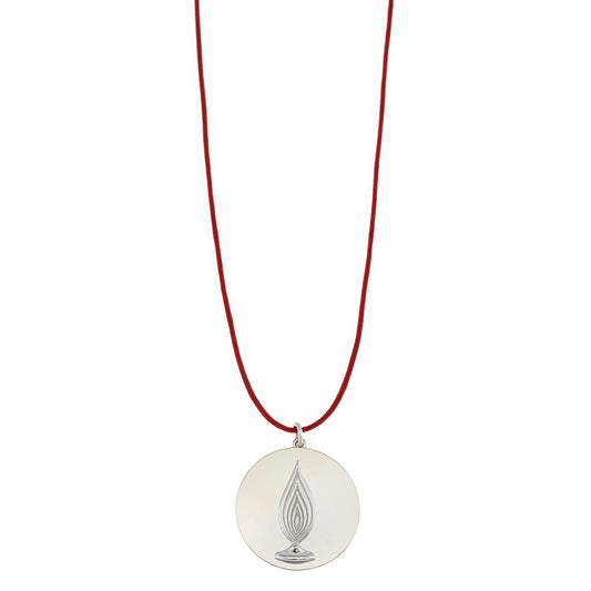 The “eternal Flame”, Lucky Charm 2025 silver 925. Pendant  on a Cord.
