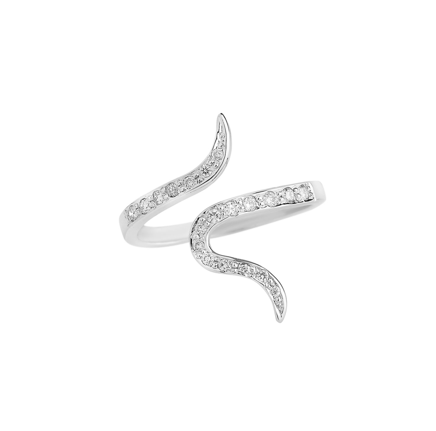 Diamond ring 18ΚΤ white gold : 1178DA56WD