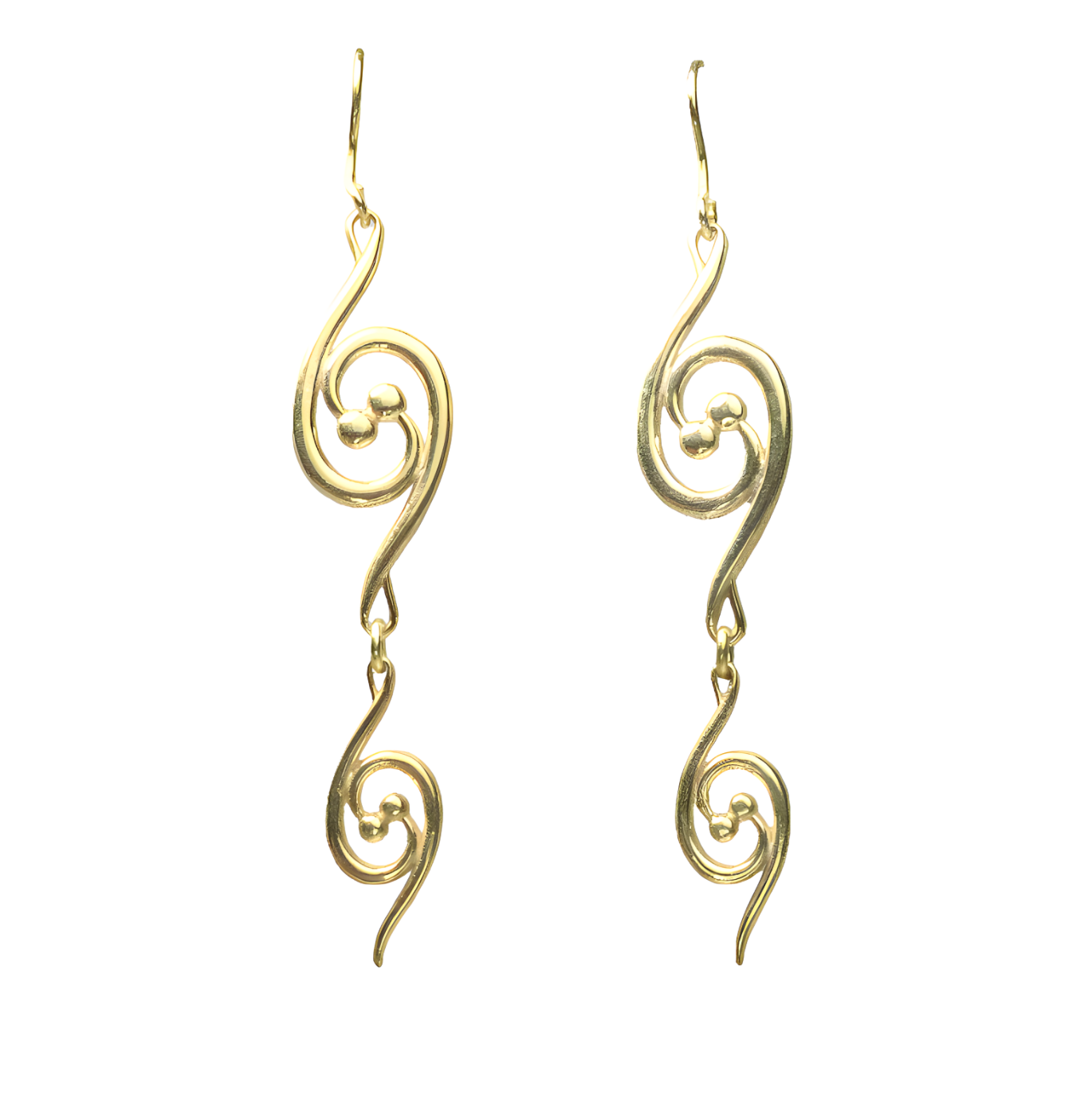 Binary Star Lucky Charms 2026 Earrings Silver Gold Plated 925