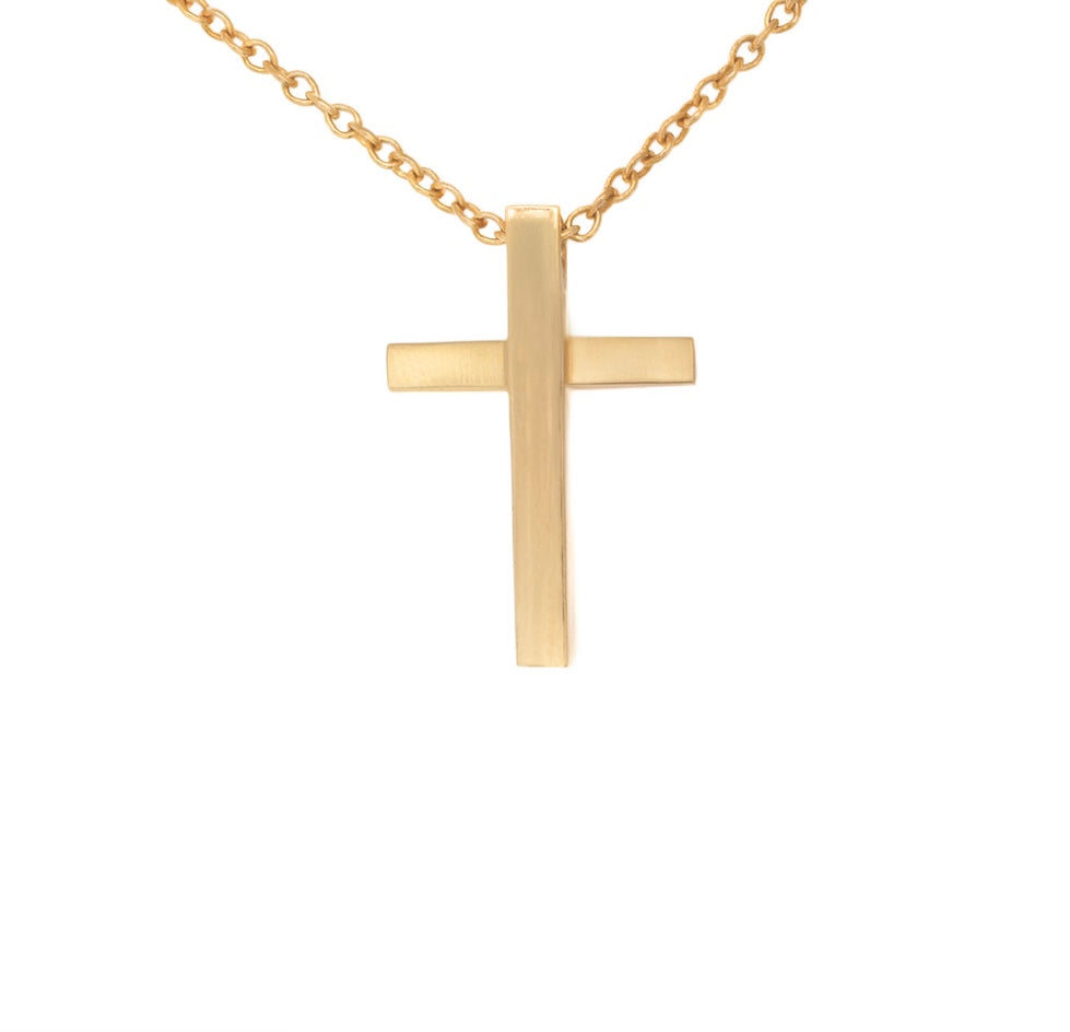 Cross in  yellow gold 18K