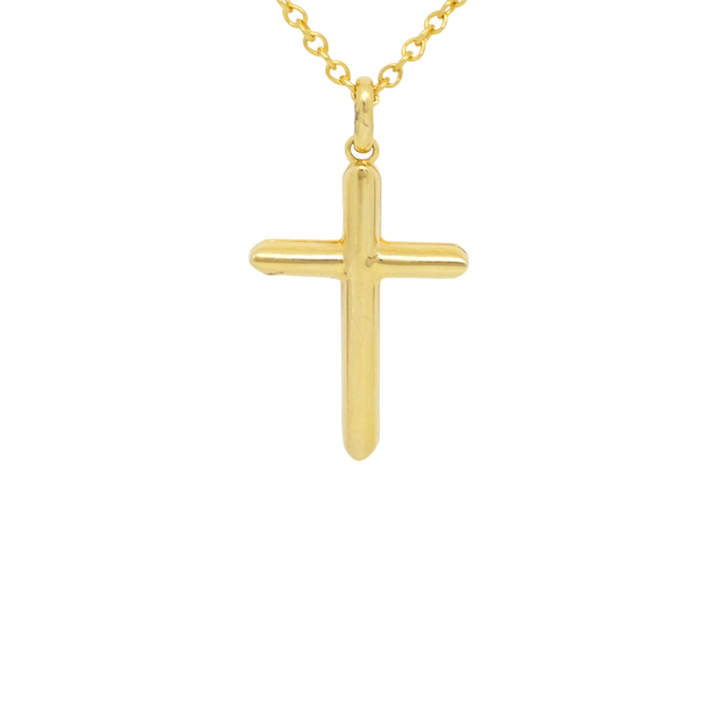 Yellow gold 18K cross. Product code: 431ST42BY.