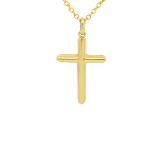 Yellow gold 18K cross. Product code: 431ST42BY.