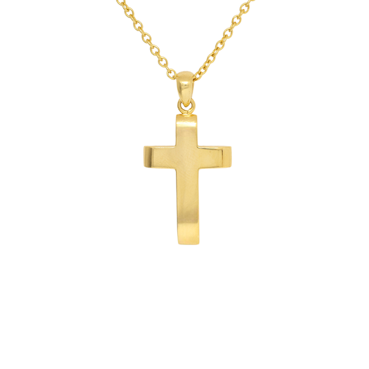 Yellow Cross 18K with chain Product Code: 448ST02