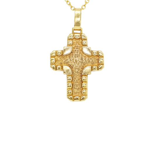 Yellow gold Cross 18K. Product code : 150ST28
