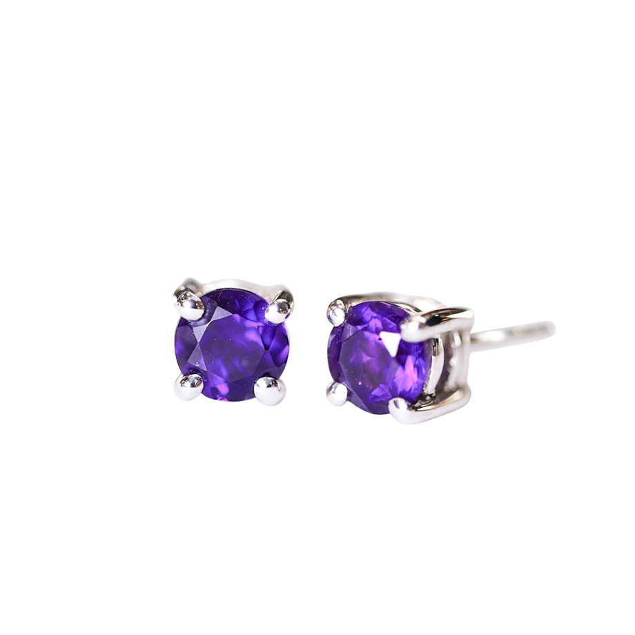 Amethyst stones earrings