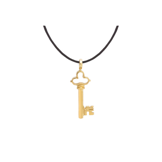 "Key", 18 carat yellow gold charm. Key is a symbol of freedom, liberation, good luck and success. Product code:447MKLID3